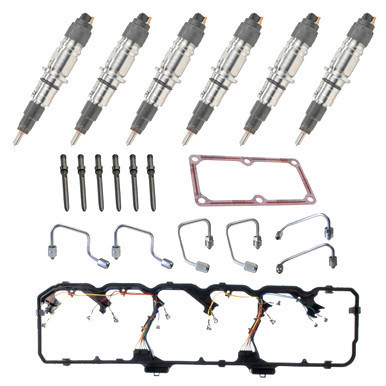 Fuel Injector Kit (NEW) - 2013-2018 Dodge 6.7L Cummins Cab-Chassis - FIKD1318CC-N