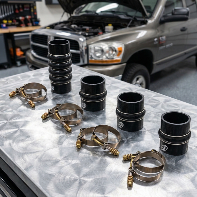 S&B - Hot and Cold Side Boot Kit - 2003-2007 Dodge RAM 5.9L Cummins - 83-2016