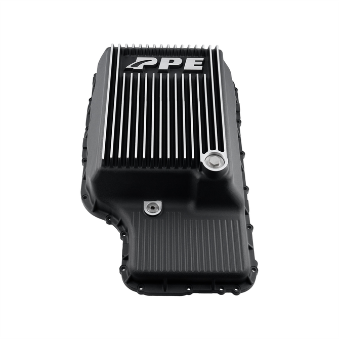 PPE - 10R140 HD High-Capacity Transmission Pan (Black Brushed) - 2020-2026 Ford Super Duty Gas/Diesel - 328053410