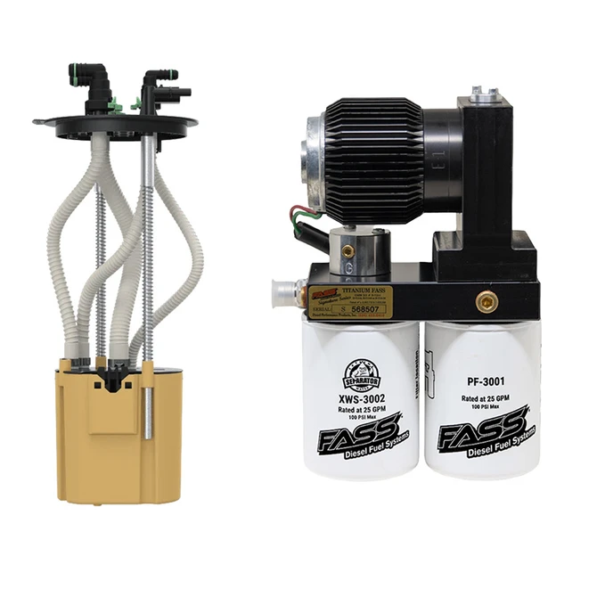 FASS - Plug-N-Play 165GPH Titanium Signature Series PLUS Fuel System with S&B Sending Unit - 2005-2009 Dodge RAM 5.9L 6.7L Cummins - PNPTSPD06165G