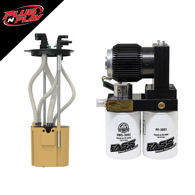 FASS - Plug-N-Play 165GPH Titanium Signature Series PLUS Fuel System with S&B Sending Unit - 2019-2020 (CP4) Dodge RAM 6.7L Cummins - PNPTSPD12165G