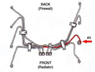 DIESELページ Dipaco #4 Fuel Injection Line Ford 6.9L 7.3L IDI Diesel DE8TZ-9A555-D