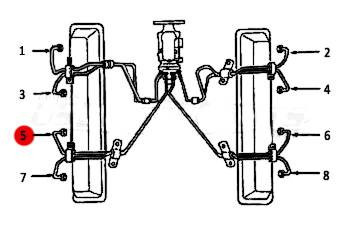 Dipaco #5 Fuel Injection Line 6.2L 6.5L Mechanical D14098635 
