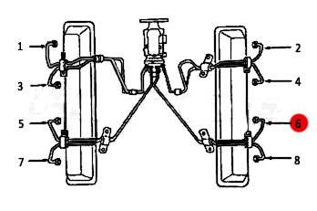 Dipaco #6 Fuel Injection Line 6.2L 6.5L Mechanical