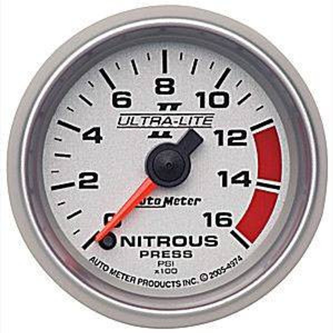 Auto Meter Gauges Auto Meter Ultra-Lite II Nitrous 0-1600psi 4974 