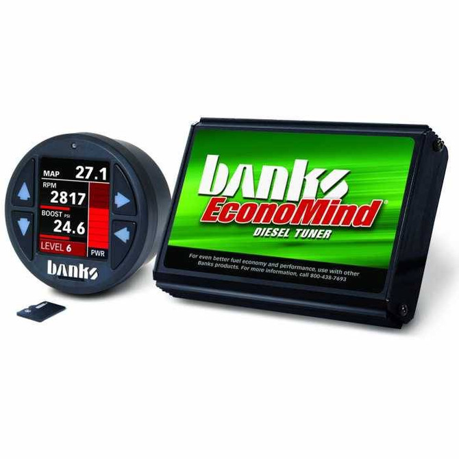 Banks - Economind Diesel Tuner (PowerPack calibration) with Banks iDash 1.8 Super Gauge for use with 2001-2004 Chevy 6.6L, LB7 61409