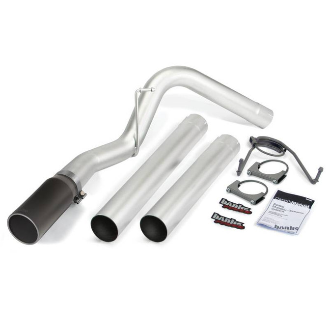 Banks - Monster Exhaust System Single Exit Black Tip 14-18 Ram 6.7L CCLB MCSB 49776-B