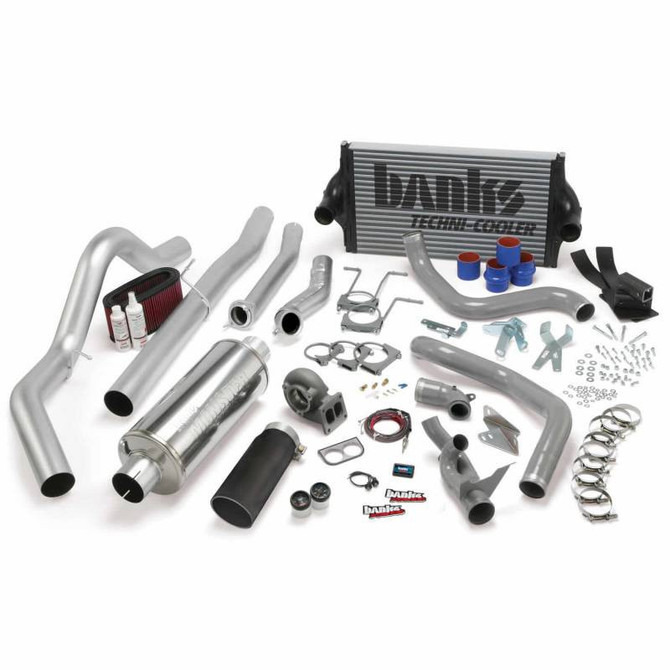 Banks Engineering Banks - PowerPack Bundle Complete Power System W/OttoMind Engine Calibration Module Black Tail Pipe 94-97 Ford 7.3L CCLB Manual Transmission 46361-B 