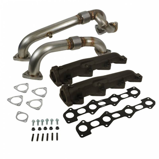 BD Diesel Performance BD - Up-Pipes and Manifold Kit - 2008-2010 Ford 6.4L Power Stroke 1041484 