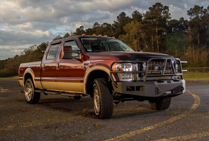 Hammerhead BLACK X-SERIES FRONT WINCH CAPABLE FULL BRUSHGUARD BUMPER - 2008-2010 FORD F250-F550 600-56-0255 