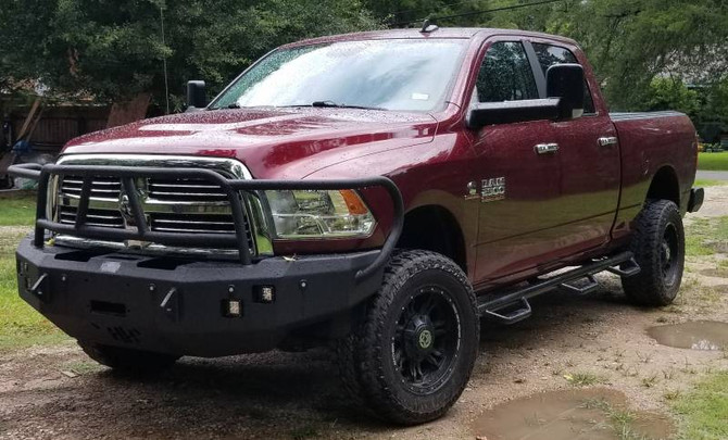 BLACK X-SERIES FRONT WINCH CAPABLE BUMPER FULL BRUSHGUARD - 2003-2005 DODGE 2500-5500 600-56-0083