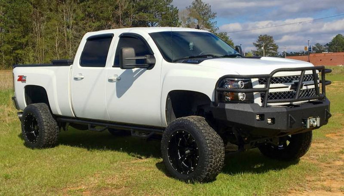 Hammerhead BLACK X-SERIES FRONT WINCH CAPABLE FULL BRUSHGUARD BUMPER - 2011-2014 SILVERADO 2500-3500 600-56-0051 