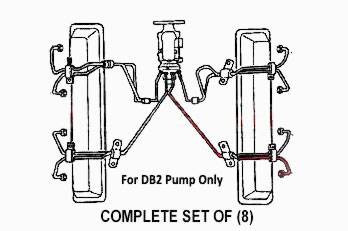 Dipaco Complete Set of (8) Fuel Injection Lines 6.2L 6.5L Mechanical D1409863-SET 