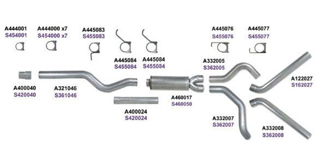 Diamond Eye - 4" Stainless Cat Back Dual Exhaust - 06-07 LBZ Duramax K4124S