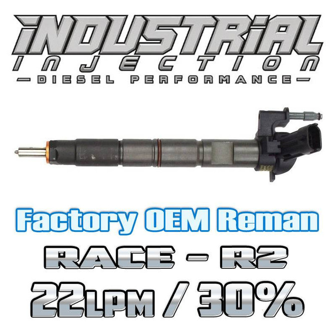 Industrial Injection Factory OEM Remanufactured RACE2 30% Over 6.6L 2011-2016 LML Duramax Injector 22LPM 0986435410-R2 