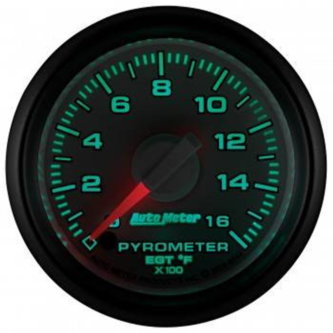 Auto Meter Gauges 2-1/16" Pyrometer Kit - 0-1600`F - FSE - Dodge Factory Match 8544 