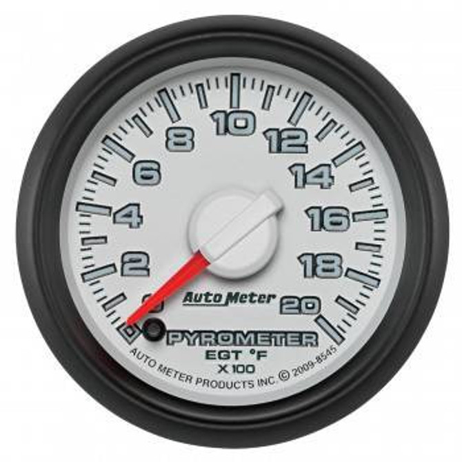 Auto Meter Gauges 2-1/16" Pyrometer Kit - 0-2000`F - FSE - Dodge Factory Match 8545 