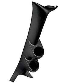 Auto Meter Gauges Full Pillar Dual Gauge Mount Ford Super Duty 17312 