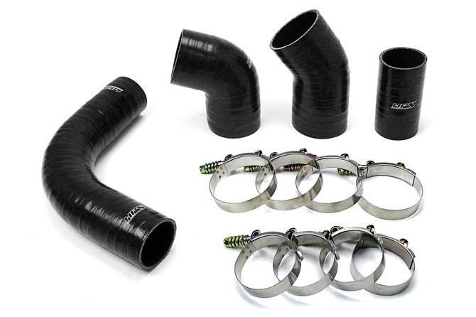 HPS Performance Products HPS - High Temp Aramid Reinforced Silicone Intercooler Hose Boots Kit - 2002-2004 GM 6.6L LB7 Duramax 57-1575-BLK 