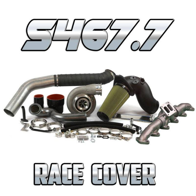 Industrial Injection -  S467.7 with 1.00 Turbine A/R (Race Cover) - Cummins 6.7L Turbo Kit (2010-2012) 22B407