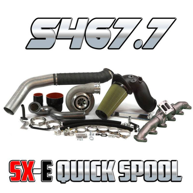  Industrial Injection -  S467.7 with 1.00 Turbine A/R (SX-E Quick Spool) - Cummins 6.7L Turbo Kit (2010-2012) 22B410 