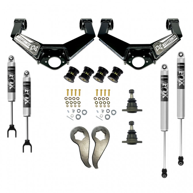 Kryptonite - Stage 3 Leveling Kit with FOX Shocks - 2020-2026 GM 2500/3500 HD Truck - KR20STAGE3FOX