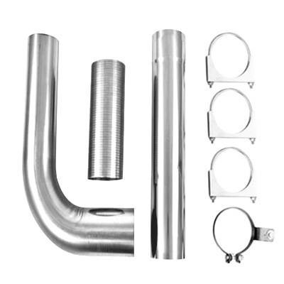 MBRP Exhaust MBRP - 5" SMOKERS Aluminized Steel Single Stack Exhaust Kit - Universal UT8001 