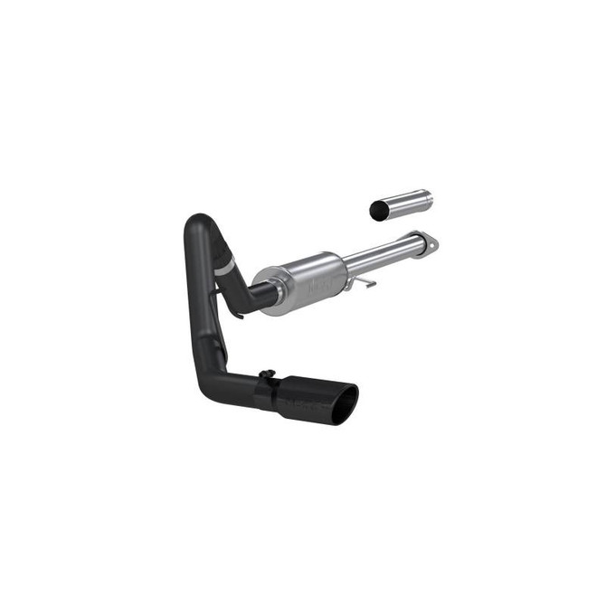 MBRP Black Series - 3 Inch Cat Back Single Side Exit Exhaust - 2015-2020 Ford F-150 2.7L/3.5L EcoBoost S5253BLK