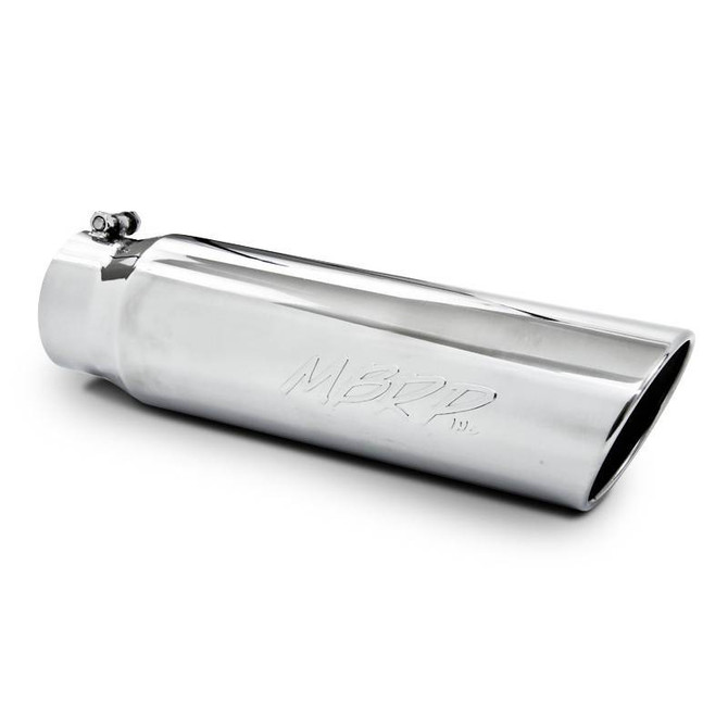 MBRP Exhaust MBRP Black Series - Exhaust Tip - 5 Inch O.D. Rolled End 4 Inch Inlet 18 Inch Length T5124BLK 