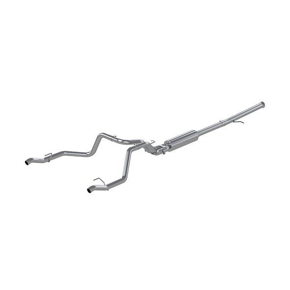 MBRP Exhaust MBRP Installer Series - 2.5 Inch - AL - Cat Back Dual Rear Exit Exhaust - 2019-2020 Silverado/Sierra 1500 6.2L S5065AL 