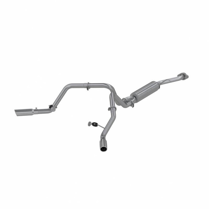 MBRP Exhaust MBRP Installer Series - 2.5 Inch - AL - Cat Back Dual Split Side Exit Exhaust - 2003-2007 Silverado/Sierra 1500 Classic 4.8L/5.3L SC SB S5022AL 