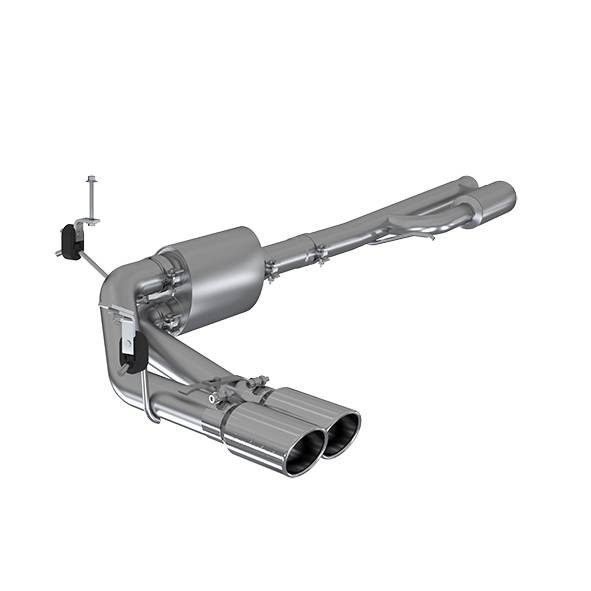 MBRP Exhaust MBRP Installer Series - 3 Inch - AL - Cat Back Pre-Axle Dual Outlet Exhaust - 2019-2020 Silverado/Sierra 1500 S5092AL 
