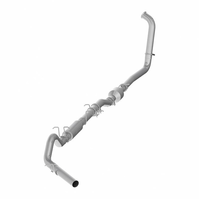 MBRP Exhaust MBRP Performance Series - 4 Inch - AL - Turbo Back Single Side Exit Exhaust (Factory CAT) - 2003-2007 Ford F-250/350 6.0L EC/CC S6206P 