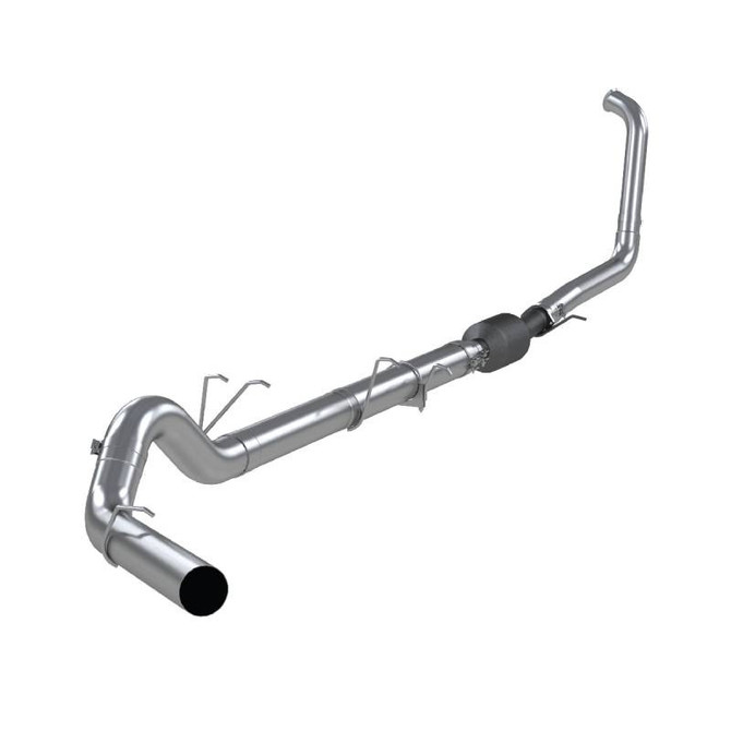 MBRP Exhaust MBRP PLM Series - 5 Inch - AL - Turbo Back Single Side Exit No Muffler Exhaust (Factory CAT) - 2003-2007 Ford F-250/350 6.0L EC/Crew Cab S62240PLM 
