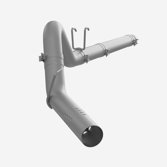 MBRP SLM Series - 4 Inch - T409 SS - Filter Back Single Side Exit No Muffler Exhaust - 2008-2010 Ford F-250/350/450 6.4L Powerstroke S6242SLM