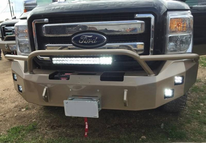 PRE RUNNER FRONT WINCH CAPABLE BUMPER - 2011-2016 FORD F250-F550 600-56-0158