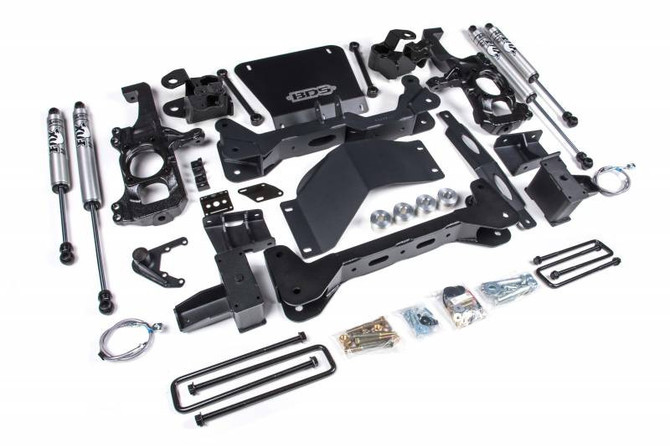 BDS Suspension BDS - 5" Lift Kit - High Clearance Crossmembers - FOX 2.0 Shocks - 2020-2024 GM 2500 / 3500 HD 4WD W/O Overload Springs 766FS 