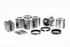 UEM - Dualoy Diesel Pistons DUALOY Piston Kit (1.0MM OVER) - 1998-2002 Dodge 5.9L 24V ISB Cummins 7198DKT.1.0MM 