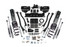 BDS Suspension BDS - 4" Lift Kit - 4-Link Conversion with T-Case Index Kit - Nitro NX2 Shocks - 2019-2024 Dodge RAM 2500 Diesel 1674H 
