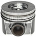 MAHLE - Pistons with Rings (0.75MM OVER) - 2008-2010 Ford 6.4L Power Stroke - 224-3666WR-0.75MM