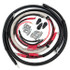 Battery Cable Kit - 2/0GA - Angled 90 - w/Black Red/Spyder Wrap - 1999-2003 Ford 7.3L Power Stroke - F250/F350 - FPSD99-73-00G-90-RBR