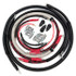 Battery Cable Kit - 2/0GA - Angled 90 - w/Black Red/Spyder Wrap - 2017 - 2021 - Ford 6.7L Power Stroke - F250/F350 - FPSD17-67-00G-90-RBR