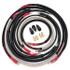 Battery Cable Kit - 1/0GA - w/Black Red/Spyder Wrap - 2001-2007 Chevy 6.6L LB7 LLY LBZ Duramax - CDMX01-66-0G-RBR