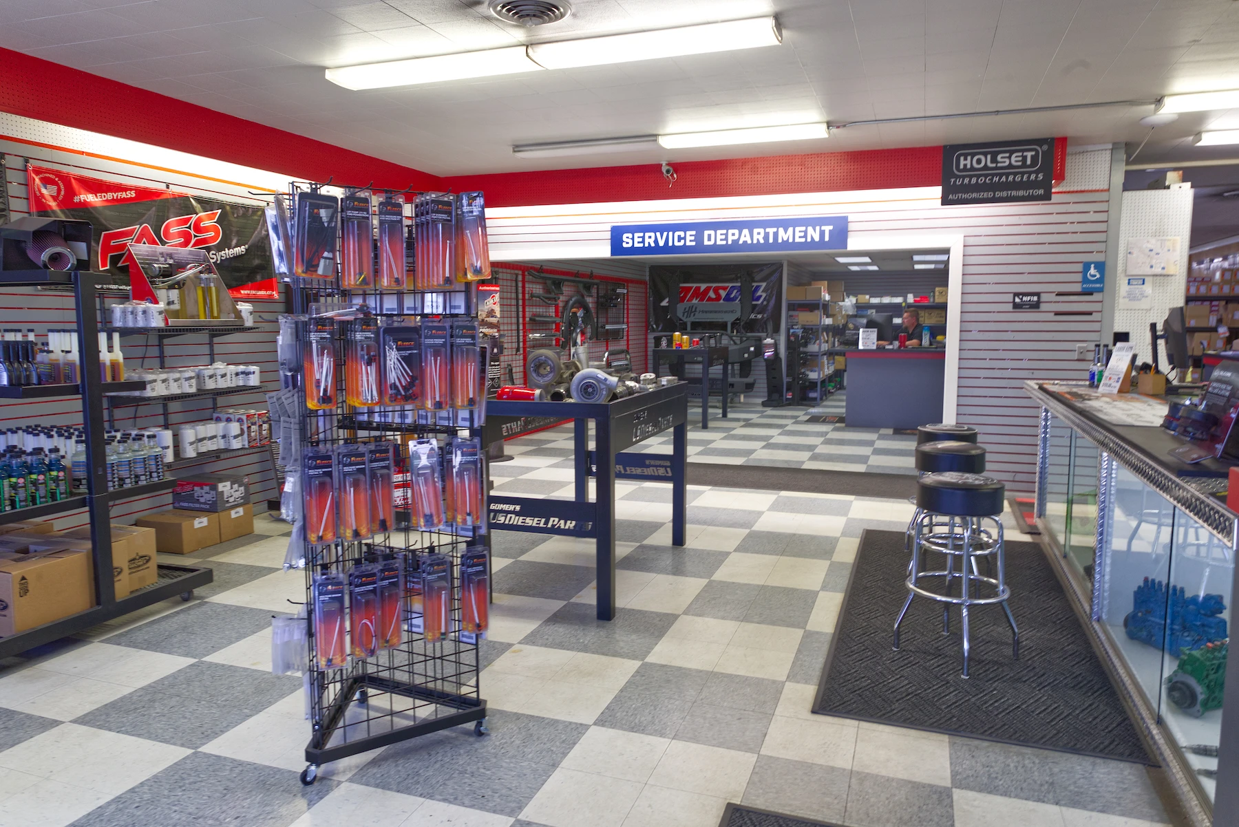 Gomer's service counter in Missoula, MT