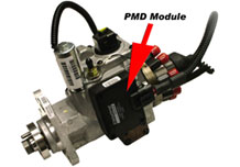 FSD (or PMD) mounted to a DS4 fuel injection pump.