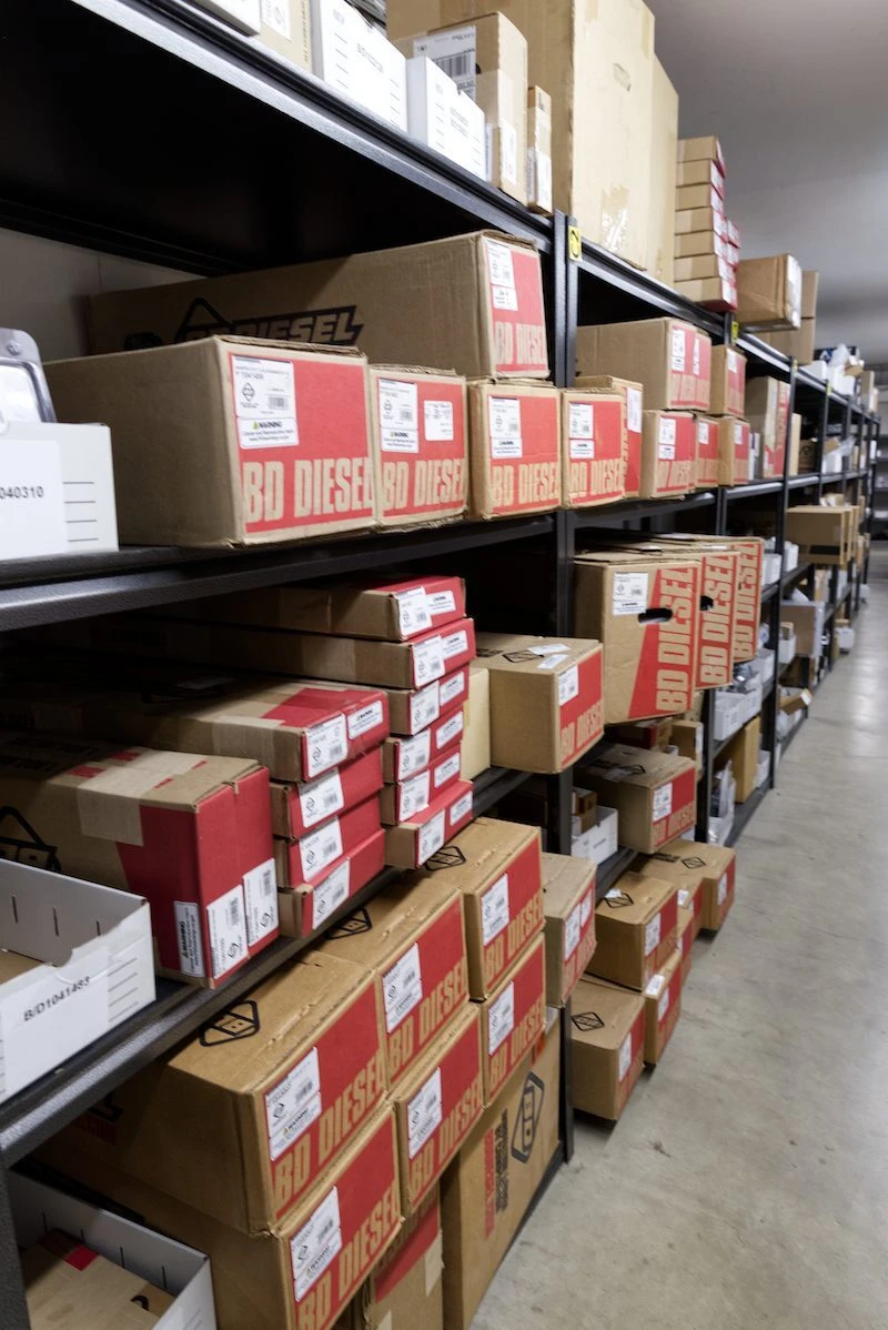 Warehouse aisle