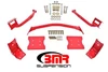 BMR Torque Box Reinforcement Plate Kit - Upper & Lower - Red (1979 - 2004 Mustang) TBR004R