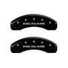 MGP Caliper Covers Escalade Logo Black Finish Silver Characters (2007 - 2020 Escalade) 35015SESCBK