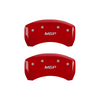 MGP Caliper Covers MGP Logo Red Finish Silver Characters (03-06 Mercedes-Benz SL500) 23216SMGPRD