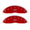 MGP Caliper Covers MGP Logo Red Finish Silver Characters (07-15 BMW 335/X1) 22073SMGPRD